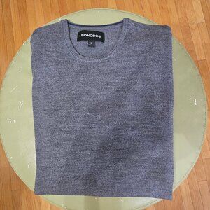Dark Grey Washable Merino Crew Neck Sweater